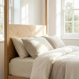 Resim Latanwood Hibii Ahşap Karyola 