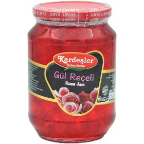 Resim Kardeşler Şekerleme Gül Reçeli Cam Kavanoz 1 KG 