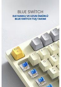 Resim Sprange Mk-12 Rainbow Q Klavye Rgb Oyuncu Klavyesi Gaming Klavye Işıklı Kablolu Klavye 