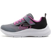 Resim Skechers 303534L BKGY Skech Fast - Trending Color Kız Çocuk Spor Ayakkabı 