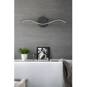 Resim Mediterian Şık Siyah LED Duvar Aplik, Banyo, Mutfak ve Salon İçin Modern Tasarım 