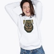 Resim Outdoor Tasarımlı Kapşonlu Kadın Sweatshirt 