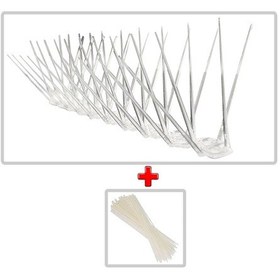 Resim Kuş Konmaz Şeffaf 5 Adet 2.5 Metre+10 Adet Cırt Kelepçe 30 Cm N11.38600 