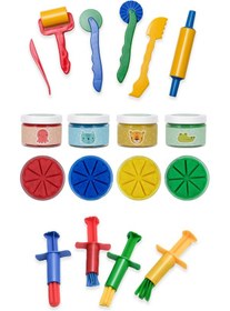 Resim Doğal Oyun Hamuru Şekillendirici Ve Enjektör Pres Seti 