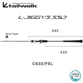 Resim Tailwalk Ssd L-jiggys C630/fsl 1.90mt Max 100gr S2p Tetikli Light Jigging Kamış Standart 