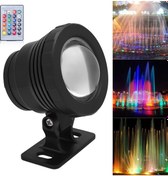 Resim Vkemall Rgb Led Su Altı Işığı - Su Geçirmez, Uzaktan Kumandalı, Çok Renkli Bahçe Aydınlatması, Ac/dc 12v Siyah 