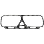 Resim Çeşitli Modeller İçin Karbon Fiber İç Mekan Modifikasyon Kontrolü Araba Hava Çıkışı Çıkartması Dekoratif Çerçeve 