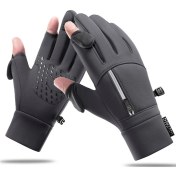 Resim Joyhub Sürüş, Kayak, Yürüyüş İçin Su Geçirmez, Rüzgar Geçirmez Eldivenler Ddf-426 Gri 