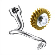 Resim Quartz Realm Kitchenaid Için Spiral Hamur Kancası 4.5-5 Quart Tilt-Head Stand Mixer, Mutfakaid Eki Için Hamur Kancası Yedek (Yurt Dışından) 