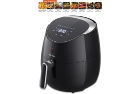 Resim Goldmaster Luxfry 2000 Watt Yüksek Güç 6,4 Litre Geniş Xxl Dokunmatik Airfryer Yağsız Sıcak Hava Fritözü 