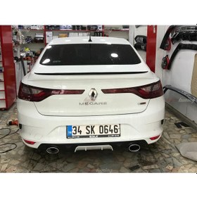 Resim Renault Megane 4 Difüzör Arka Tampon Eki. Ortası Gri 