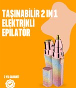 Resim VINTESSY Mini USB Şarjlı Elektrikli Epilatör – Kaş ve Yüz Tüy Temizliği İçin 2'si - MKR4011-3875 