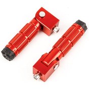 Resim Dianziye Alüminyum Faltbare Motor Bisiklet Pedalları - 8mm Evrensel Uyumlu, Antikayma Dizaynlı, Güçlü Ve Dayanıklı, Kırmızı, 1 Çift Jt-011 