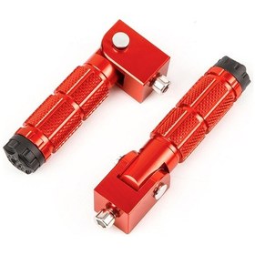 Resim Dianziye Alüminyum Faltbare Motor Bisiklet Pedalları - 8mm Evrensel Uyumlu, Antikayma Dizaynlı, Güçlü Ve Dayanıklı, Kırmızı, 1 Çift Jt-011 