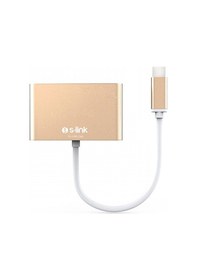 Resim S-LINK SL-USB-C66 0.15metre TYPE-C-USB 3.0_V A Çevirici Adaptör 