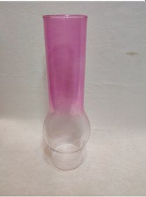Resim Avize Lamba Camı.pembe-şeffaf Renkte.alt Çap:7.00cm-h:25.00cm Pembe - Şeffaf 