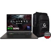 Resim Game Garaj Slayer5 9XL-5090 C3 Intel Ultra 9 275HX 64GB Ram 2tb SSD RTX5090 17" Qhd+ IPS 240Hz LANSMANA ÖZEL Freedos Gaming Laptop 