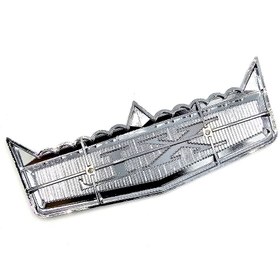 Resim BsElektronik Etiketçilere Özel İthal Taç XL Arma Krom Tasarım Yapışkanlı Model 11x4 cm 