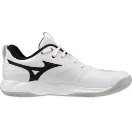 Resim Mizuno Wave Momentum Pro Unisex Voleybol Ayakkabısı Beyaz / Siyah 