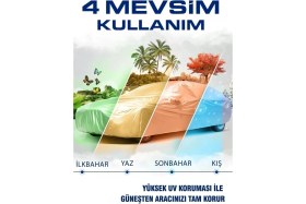 Resim Breen Gri Togg T10X Oto Branda, Araba Brandası 