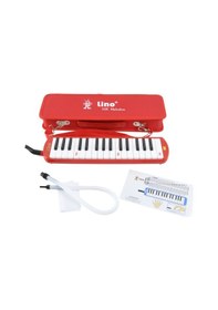 Resim Lino 32 Tuş Melodika Kırmızı Hortumlu 
