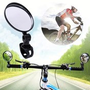 Resim 2 adet Bisiklet Arka Görüş Aynası, 360 Derece Dönebilen Yardımcı Konveks Ayna, Direksiyon Montajlı Bisiklet Arka Görüş Aynaları, Ayna Çapı 7.5cm/ 2.95in, Bisiklet Aksesuarları 