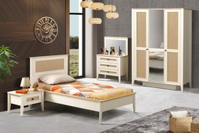 Resim Luna Genç Odası Karyola ve Başlık 