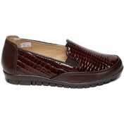 Resim Bestello Bağcıksız Termo Taban Comfort 018-m136-1-25k Kadın Ayakkabı Kahve Kroko 