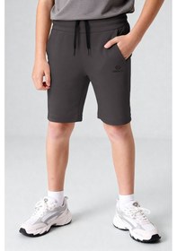 Resim Tommylife Antrasit Standart Fit Basic Performans Erkek Çocuk Şort - 11303 Antrasit 