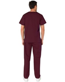 Resim Şensel, Erkek Hastane Takım, V Yaka, Bordo -48E1215- İş Elbisesi 