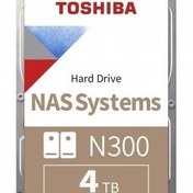 Resim 4TB TOSHIBA N300 7200RPM SATA3 NAS 256MB HDWG440UZSVA Orjinal - Faturalı - Garantili Ürünler - Hızlı Gönderim