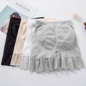 Resim 4 adet Kadın Yüksek Bel Dantel Trim İç Çamaşırı - Nefes Alabilen Yaz Şortları, Dantel Trim ile Ruffled Dantel Trim, Rahat Uygunluk için Casual Attire, Dantel Trim İç Çamaşırı, Casual Attire İç Çamaşırı, Minimalist Stil, Dayanıklı Kumaş 