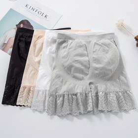 Resim 4 adet Kadın Yüksek Bel Dantel Trim İç Çamaşırı - Nefes Alabilen Yaz Şortları, Dantel Trim ile Ruffled Dantel Trim, Rahat Uygunluk için Casual Attire, Dantel Trim İç Çamaşırı, Casual Attire İç Çamaşırı, Minimalist Stil, Dayanıklı Kumaş 