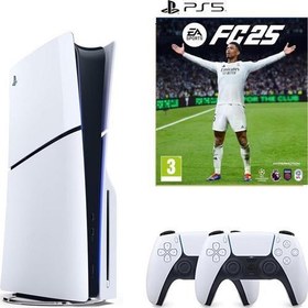 Resim Playstation 5 Slim CD Edition Oyun Konsolu - 2. DualSense PS5 Kol + Fifa FC 25 PS5 Oyun (İthalatçı Garantili) 