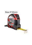 Resim Aoben Geri Çekilebilir Cetvel Mezura Taşınabilir Çekme Cetveli Mini Mezura, Uzunluk: 5m Genişlik: 25mm 