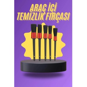 Resim 5 Parça Araç Içi Temizlik Fırçası Araç Içi-Dışı Temizleme Fırça Seti 