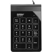 Resim Everest KB-2014 USB Dokunmatik Numerik Standart Siyah Klavye 
