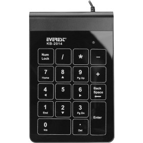 Resim Everest KB-2014 USB Dokunmatik Numerik Standart Siyah Klavye 