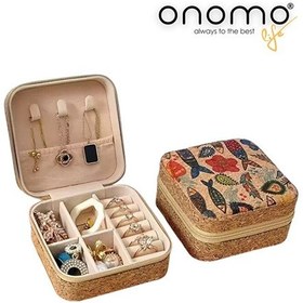 Resim Life Takı Kutusu, Düzenleyici Takı Organizeri Balık Desenli Kahverengi 