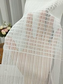 Resim Enine Çizgili Tül Perde, 350x260, Sık Pile, 1/3 