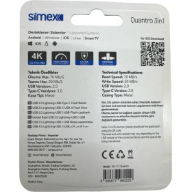 Resim Iphone Uyumlu Flash Bellek Ios Apple Uyumlu 128 GB Otg USB Type C Flash Bellek Disk Pc Uyumlu 