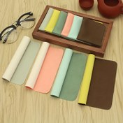 Resim 10 adet Mikrofiber Geyik Kadife Gözlük Bezi Rastgele Renk Mikrofiber Gözlük Temizleme Bezi Telefon Ekranı Kamera Lens Gözlük Temizleyici Silme Ped 