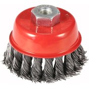 Resim Aubyhe 3" Kırmızı Çelik Tel Torbalı Fırça - Pas, Boya Ve Talaş Temizliği, Metal Yumuşatma - Profesyonel Kullanım 