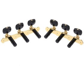 Resim Alice Ao-020B3P Siyah Renk 3+3 Klasik Gitar Burgu Seti 