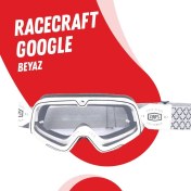 Resim %100 Racecraft Beyaz Goggle 