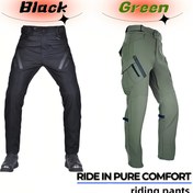 Resim Motosiklet Pantolonu, Motosiklet Sürme Pantolonu, Esnek Orta Bel Biker Pantolonu 