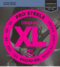Resim D'addario Eps170-5Sl Bas Gitar Tel Seti. 5 Telli. Xl. 45-130. Sup 