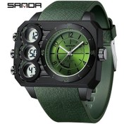 Resim Oldfriend Sanda Erkek Spor Saati 50m Su Geçirmez Kronometre Alarm Askeri Yeşil Kadranlı Diğer 