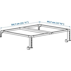 Resim Atık Ayırma Kutusu Destek Iskeleti, Beyaz, 60 cm 