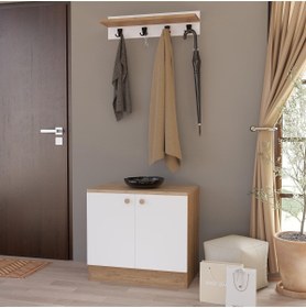 Resim Bimossa G3210 Sofia Ikili Ayakkabılık Beyaz - Sepet 
